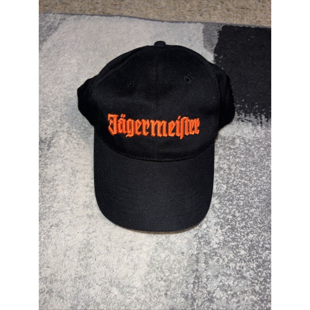 Jagermeister Hat OSFA Black Orange